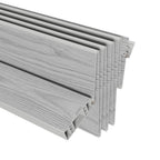 Gray Pvc Accordion Door - 80-inch