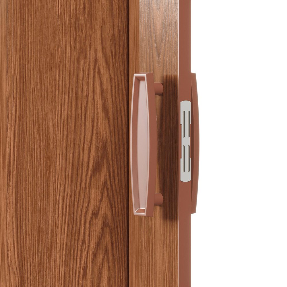 Walnut Pvc Accordion Door - 80-inch
