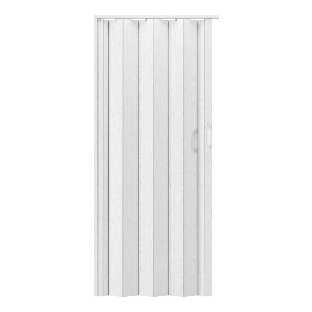 White Pvc Accordion Door - 80-inch