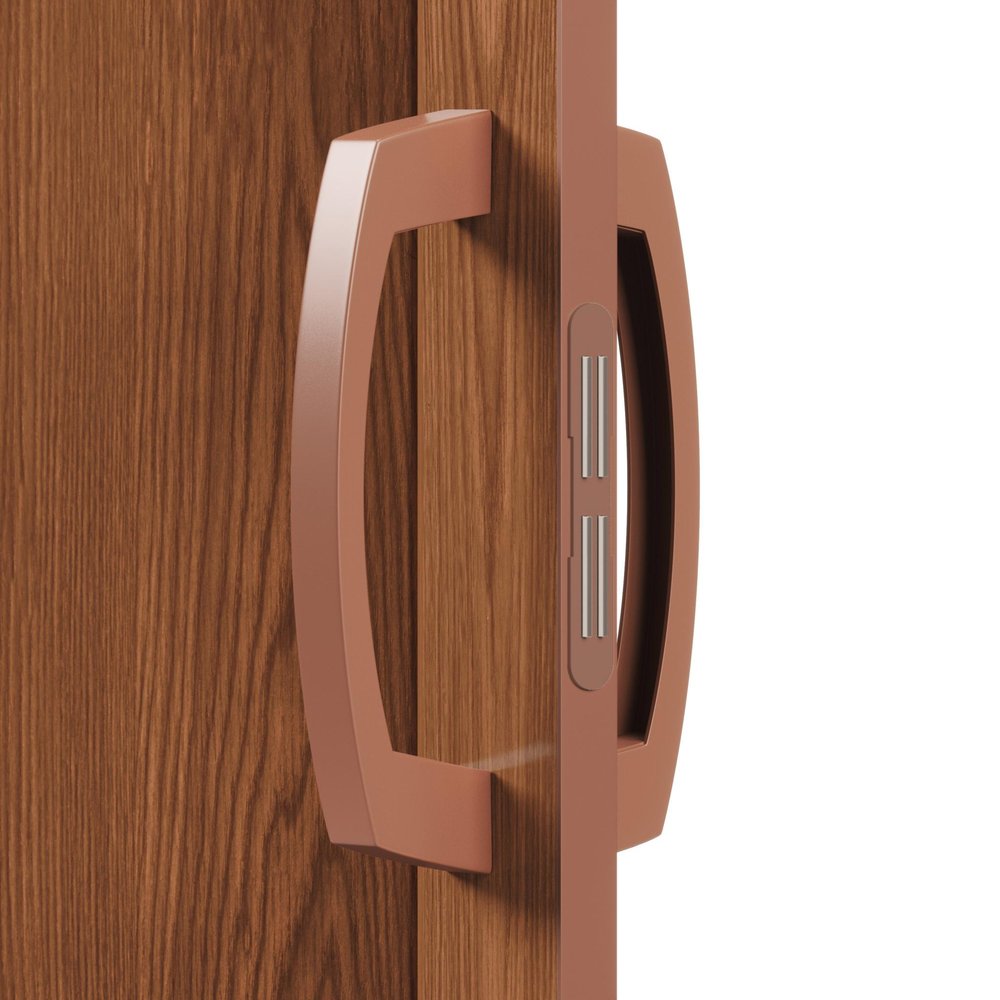 Walnut Pvc Accordion Door - 80-inch
