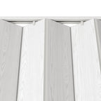White Pvc Accordion Door - 80-inch