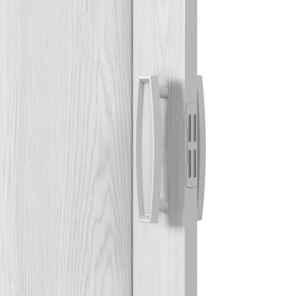 White Pvc Accordion Door - 80-inch