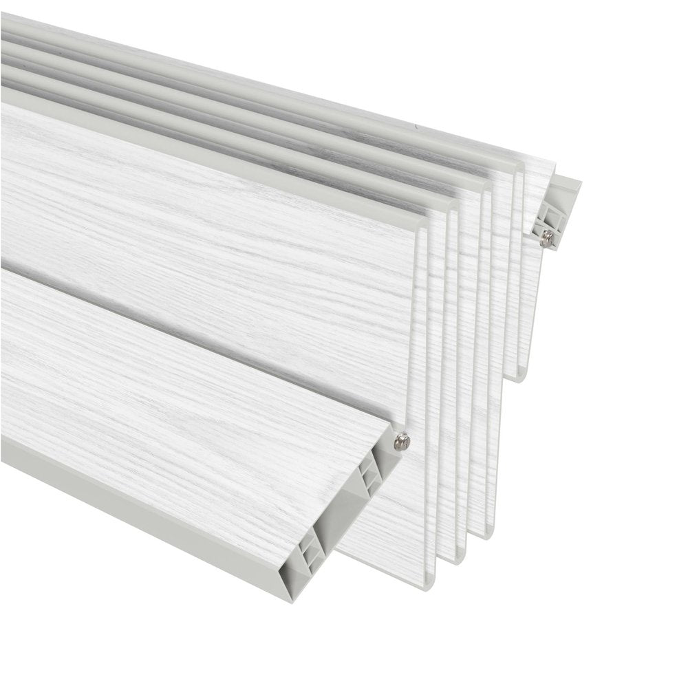 White Pvc Accordion Door - 80-inch