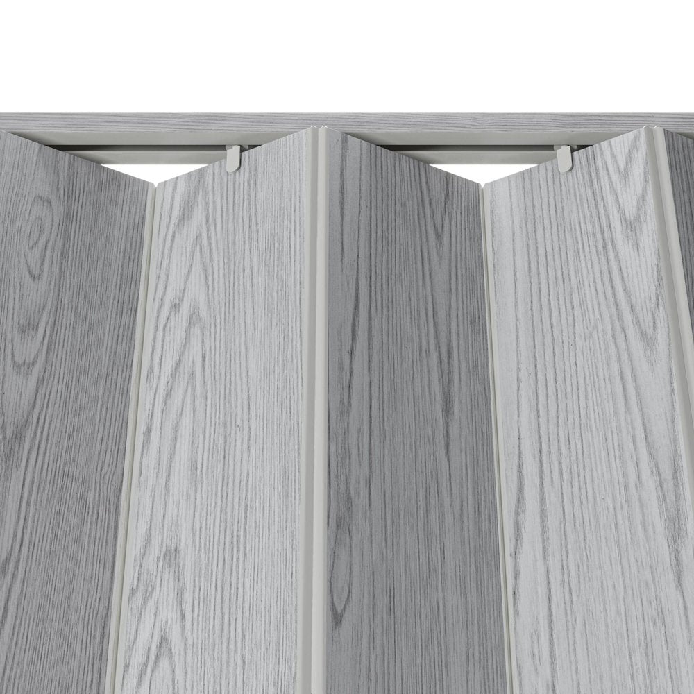 Gray Pvc Accordion Door - 80-inch