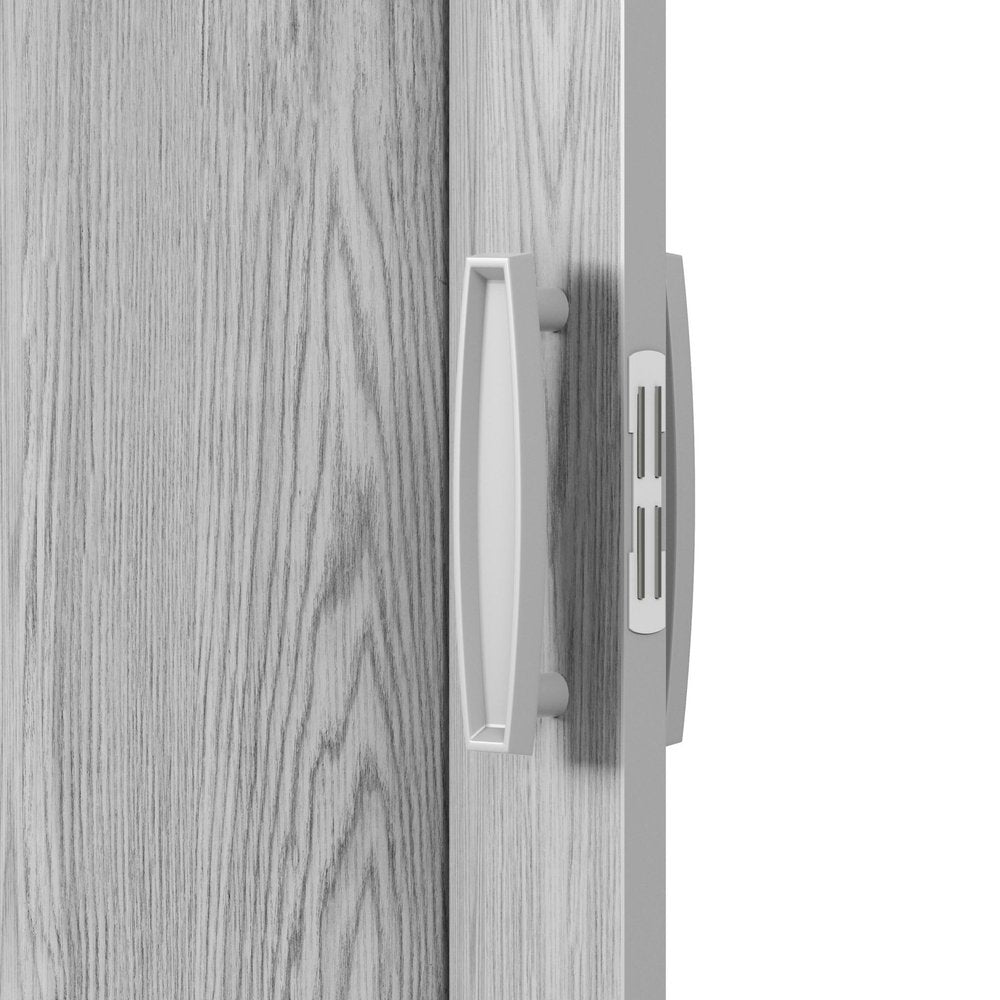 Gray Pvc Accordion Door - 80-inch