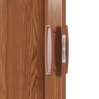 Walnut Pvc Accordion Door - 80-inch
