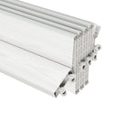 White Pvc Accordion Door - 80-inch