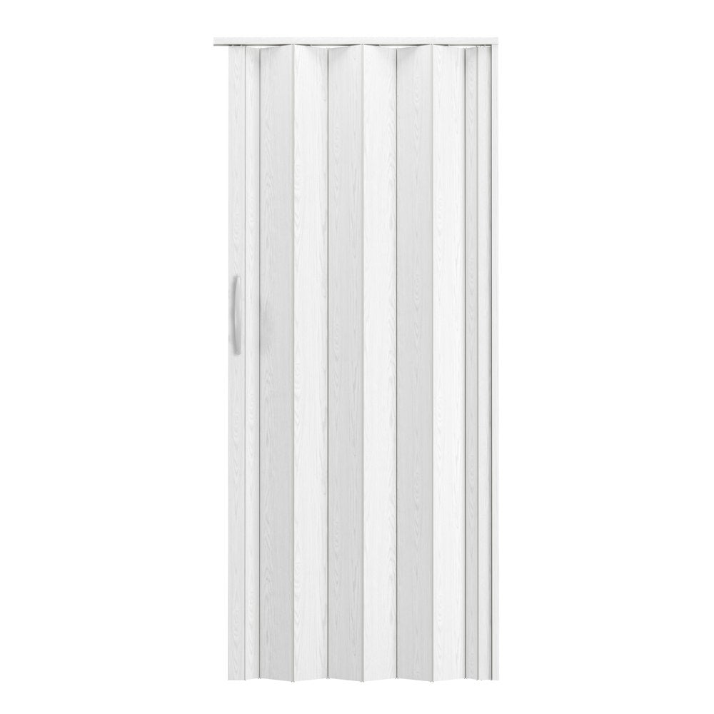 White Pvc Accordion Door - 80-inch