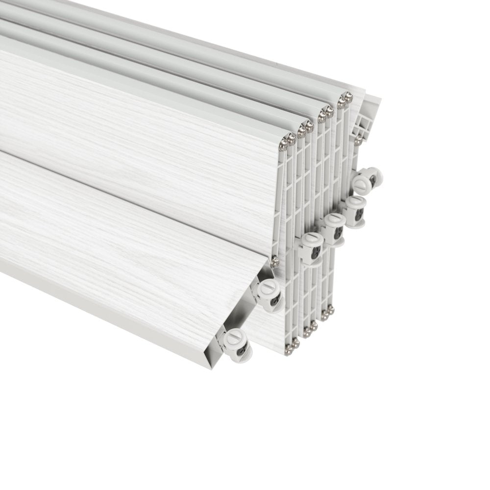 White Pvc Accordion Door - 80-inch