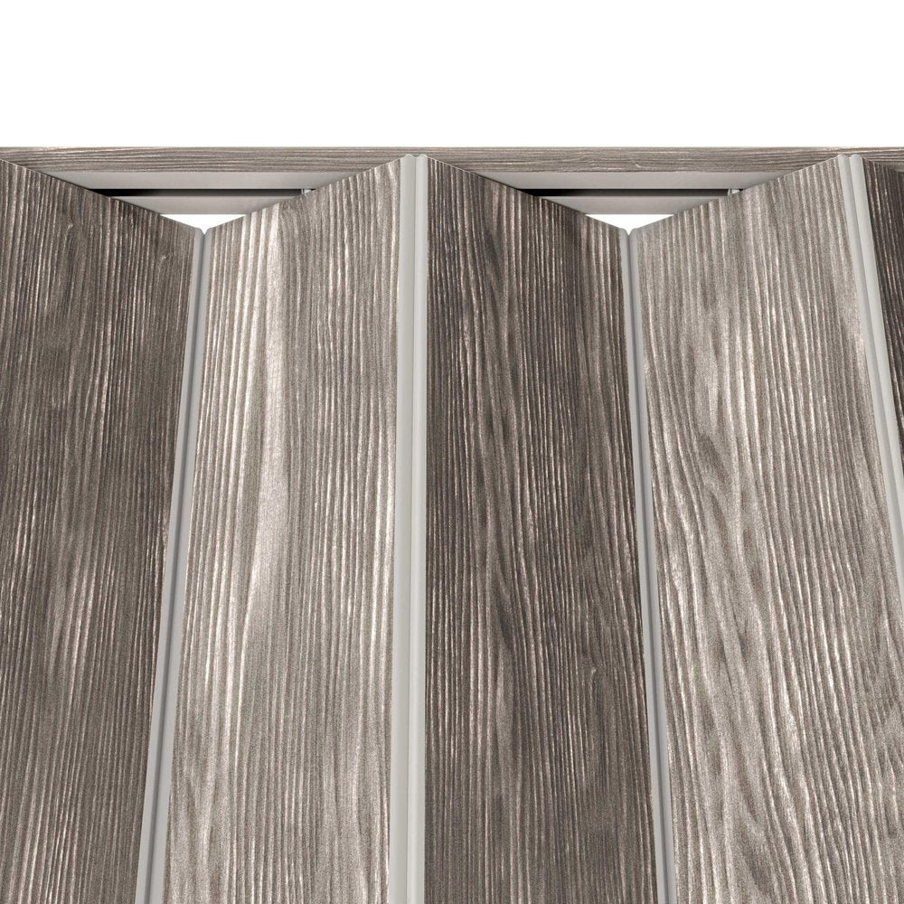 Taupe Pvc Accordion Door - 80-inch