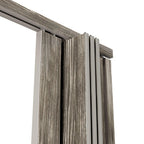 Taupe Pvc Accordion Door - 80-inch