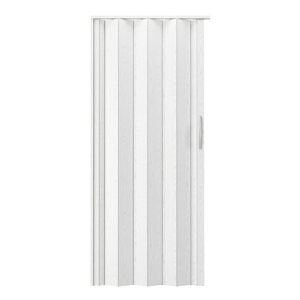 White Pvc Accordion Door - 80-inch