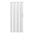White Pvc Accordion Door - 80-inch