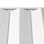 White Pvc Accordion Door - 80-inch