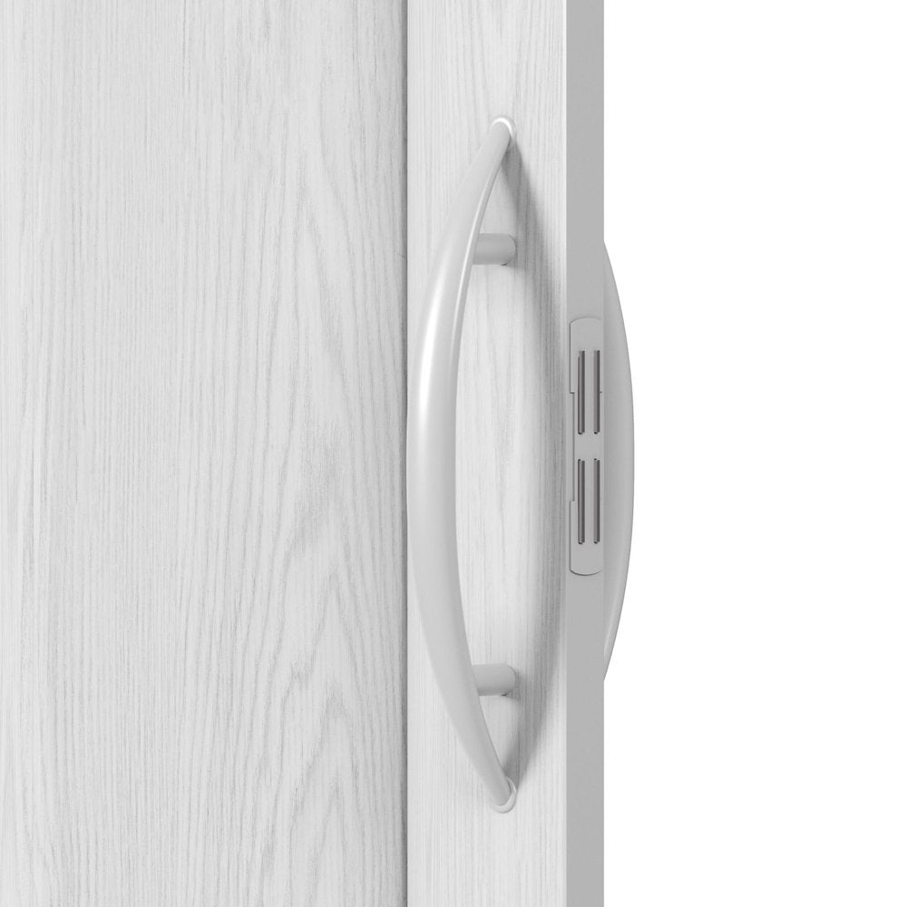 White Pvc Accordion Door - 80-inch