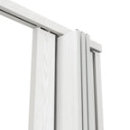White Pvc Accordion Door - 80-inch