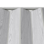 Granite Gray Pvc Accordion Door - 80-inch