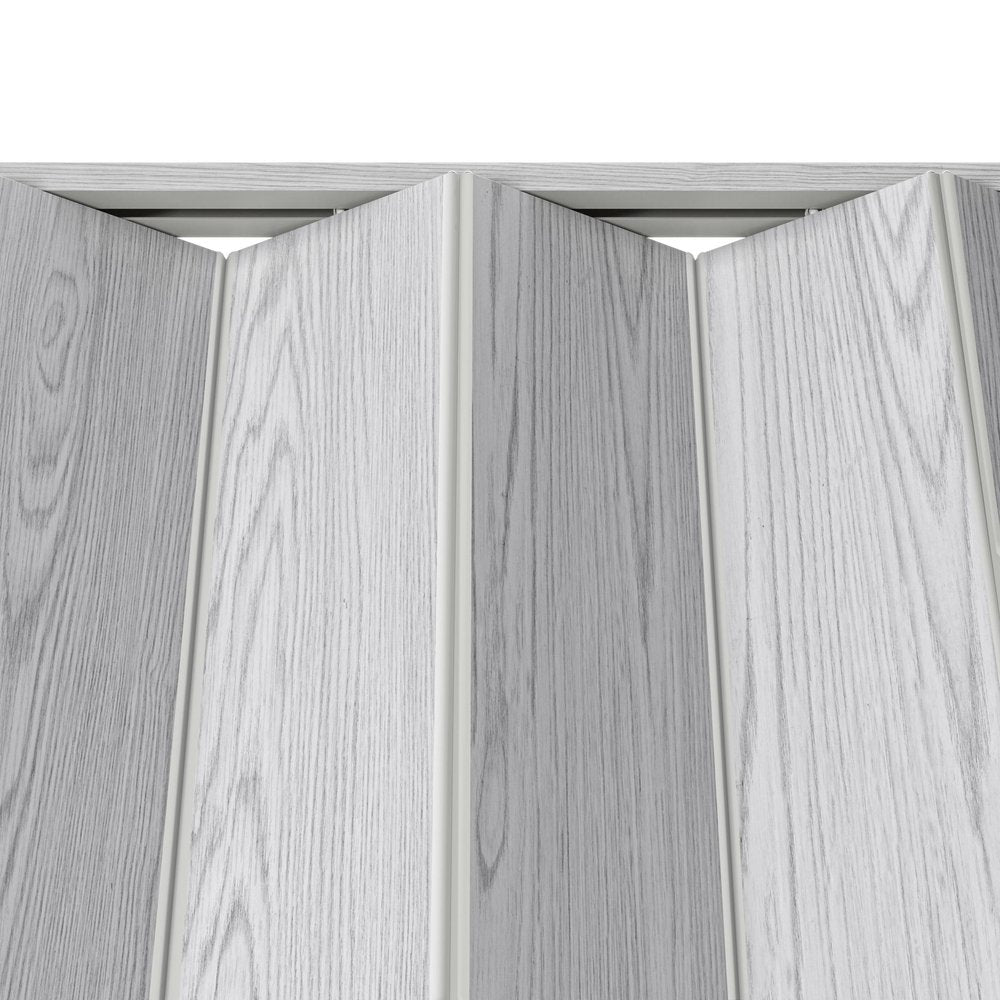 Granite Gray Pvc Accordion Door - 80-inch