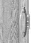 Granite Gray Pvc Accordion Door - 80-inch