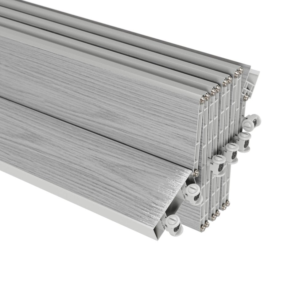 Granite Gray Pvc Accordion Door - 80-inch