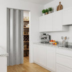 Granite Gray Pvc Accordion Door - 80-inch