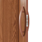 Walnut Pvc Accordion Door - 80-inch