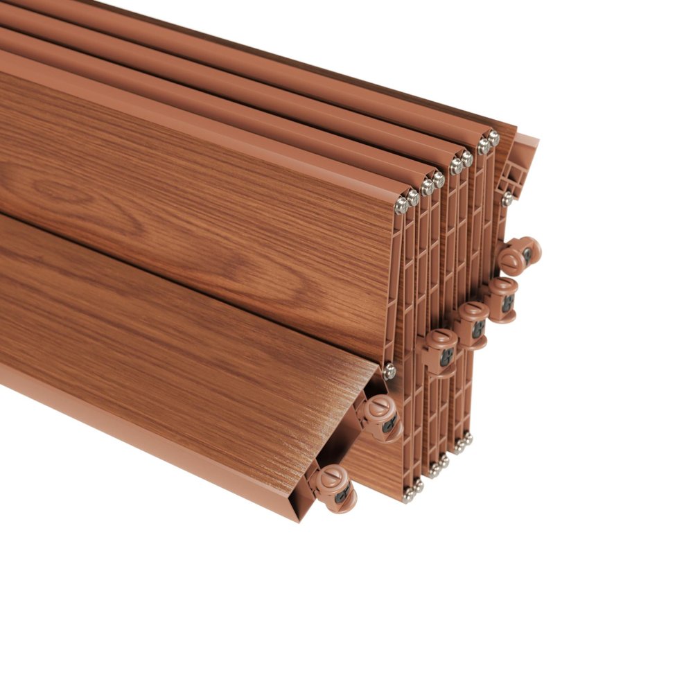 Walnut Pvc Accordion Door - 80-inch