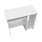 White Wood Computer Desk - 35-inch