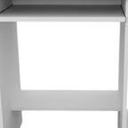 White Wood Computer Desk - 35-inch