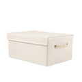 Off White Wicker Free Standing Single Door Linen Cabinet - 10-inch