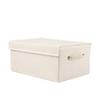 Off White Wicker Free Standing Single Door Linen Cabinet - 10-inch