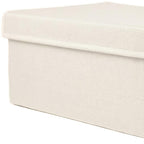 Off White Wicker Free Standing Single Door Linen Cabinet - 10-inch