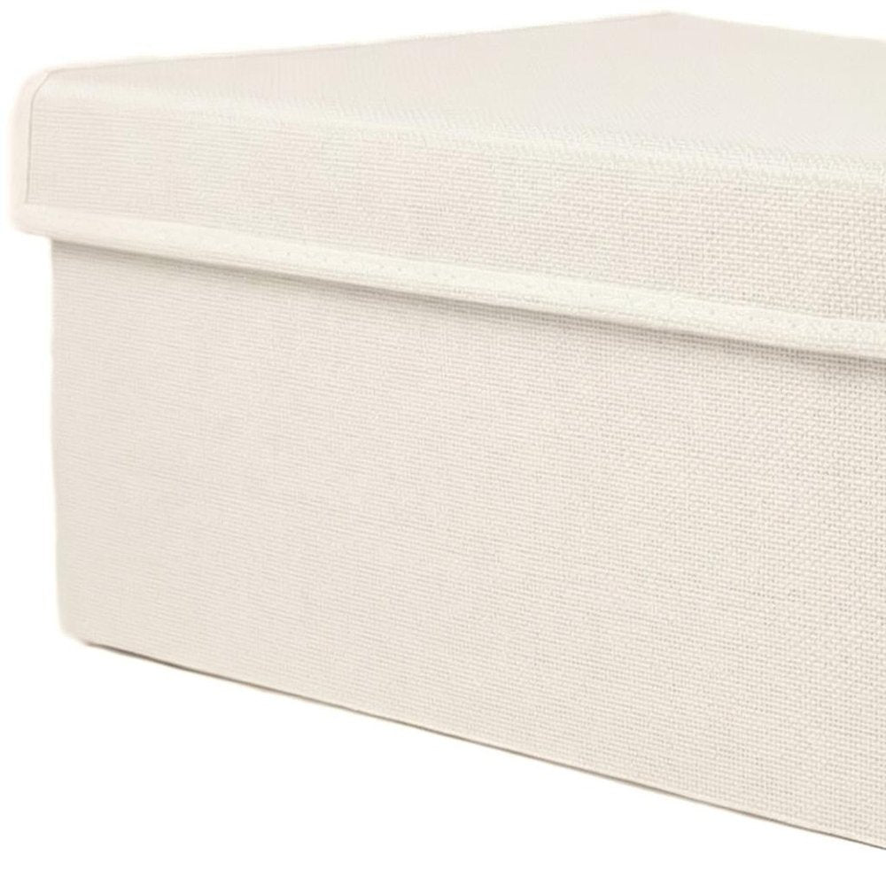 Off White Wicker Free Standing Single Door Linen Cabinet - 10-inch