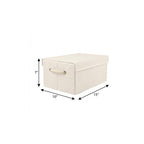 Off White Wicker Free Standing Single Door Linen Cabinet - 10-inch