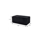Black Corduroy Ottoman - 51-inch