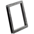 Black Metal One Tier Bookcase - 10-inch