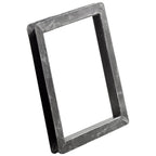 Black Metal One Tier Bookcase - 10-inch