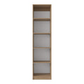 Natural Wood Five Tier Bookcase - 71-inch