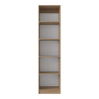Natural Wood Five Tier Bookcase - 71-inch