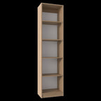 Natural Wood Five Tier Bookcase - 71-inch