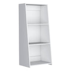 White Wood Three Tier Bookcase - 47-inch
