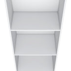White Wood Three Tier Bookcase - 47-inch