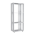 White Wood Three Tier Bookcase - 39-inch