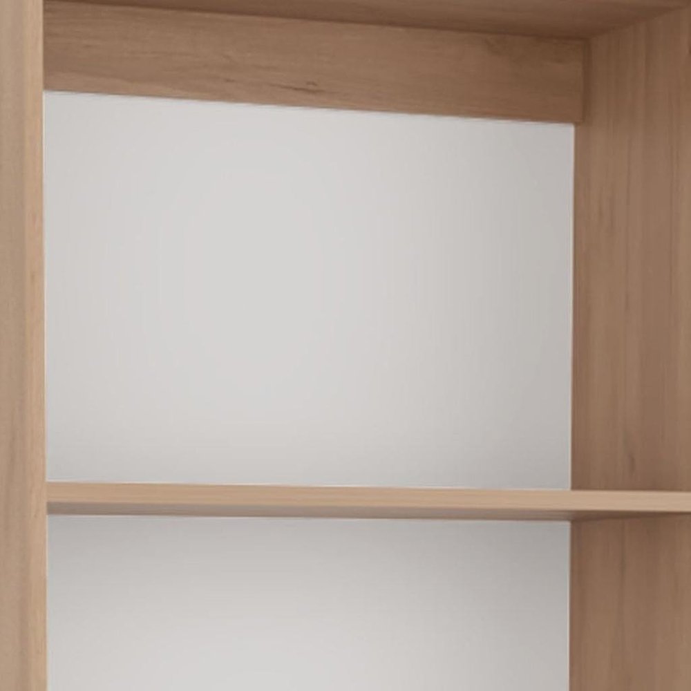 Natural Wood Four Tier Bookcase - 71-inch