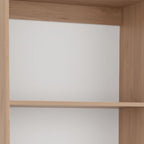 Natural Wood Four Tier Bookcase - 71-inch