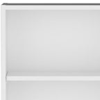 White Wood Wall Mounted China Cabinet - 21-inch