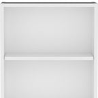 White Wood Wall Mounted China Cabinet - 21-inch