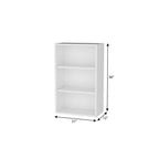 White Wood Wall Mounted China Cabinet - 21-inch