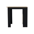 Black Wood Kitchen Island - 23-inch