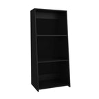 Black Wood Three Tier Bookcase - 47-inch